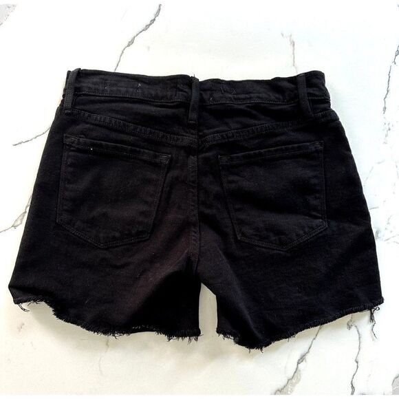 Frame Le Cutoff Denim Shorts in Black Size 24 - Picture 2 of 3